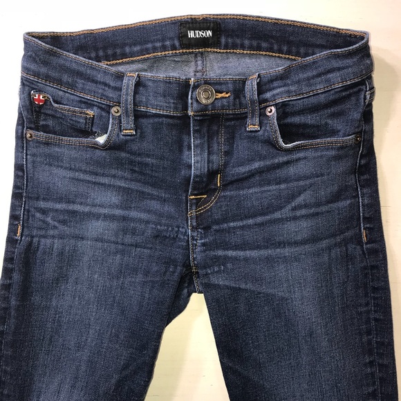 Sold-Hudson Super Skinny Raw Hem Ankle Length Jean - Picture 2 of 7